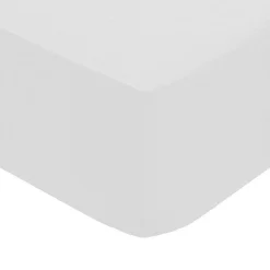 Drap-housse - percale - blanc - 90x190 cm - Atmosphera