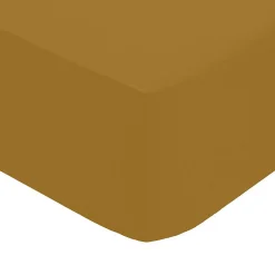 Drap-housse - percale - mordoré - 180x200 cm - Atmosphera
