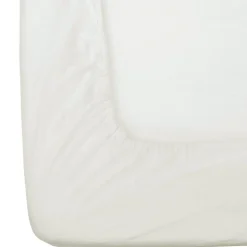 Drap-housse crème en flanelle grand bonnet 180 gm² - 90 x 190 cm - HOMESCAPES