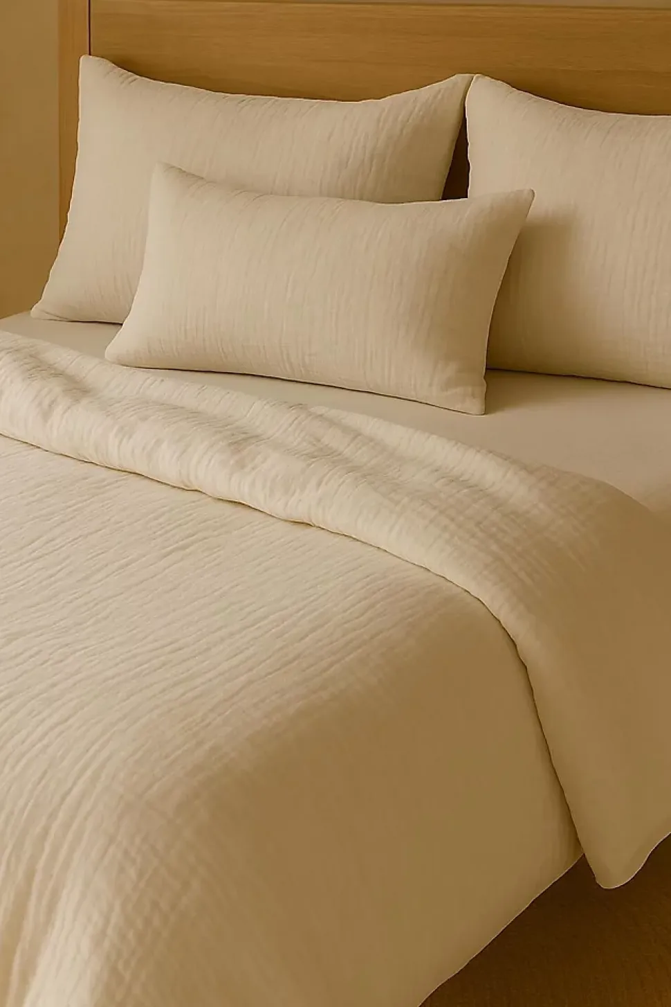 Drap-housse Gaze de coton lavé Douce