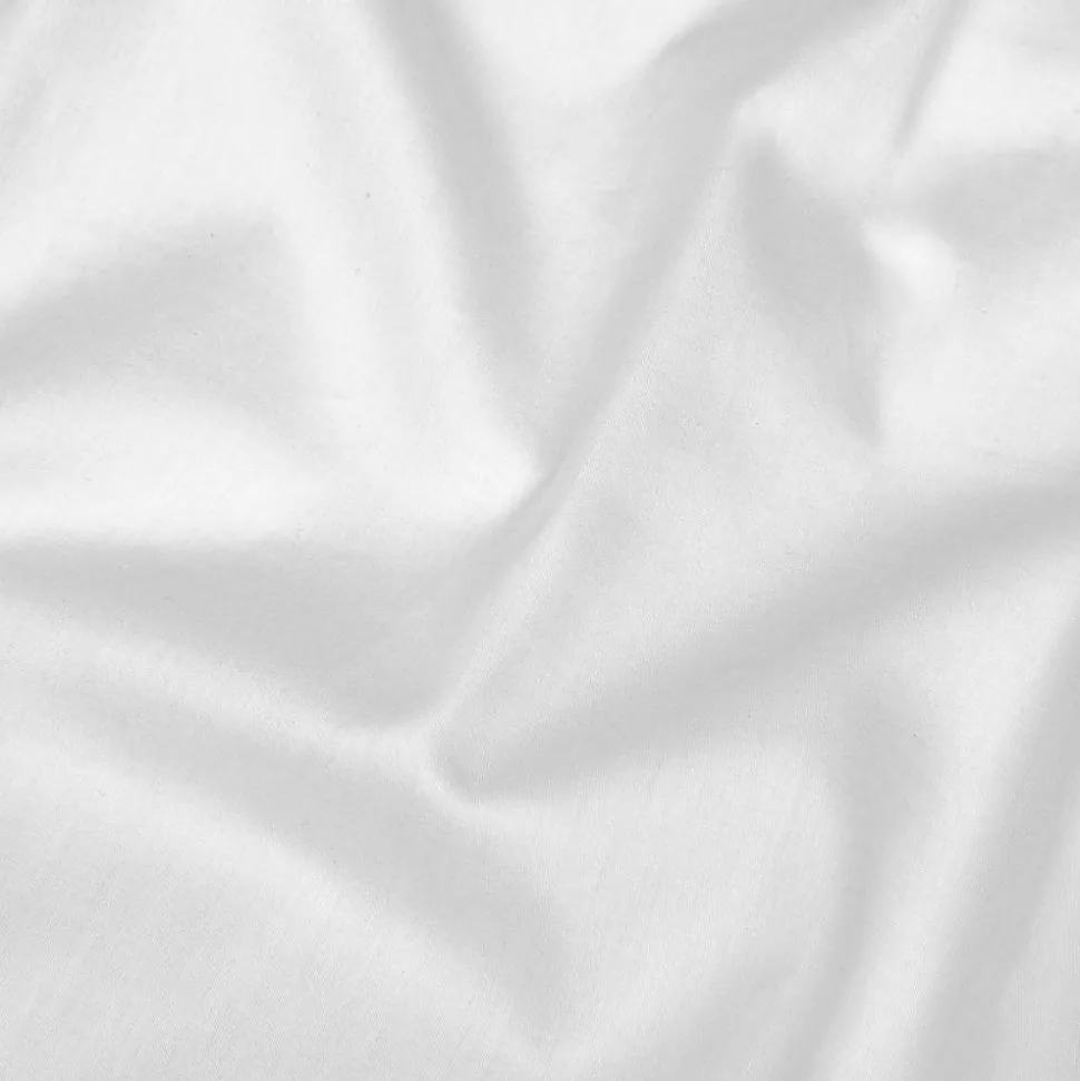 Drap-housse Isadora satin 160x200cm blanc - Atmosphera