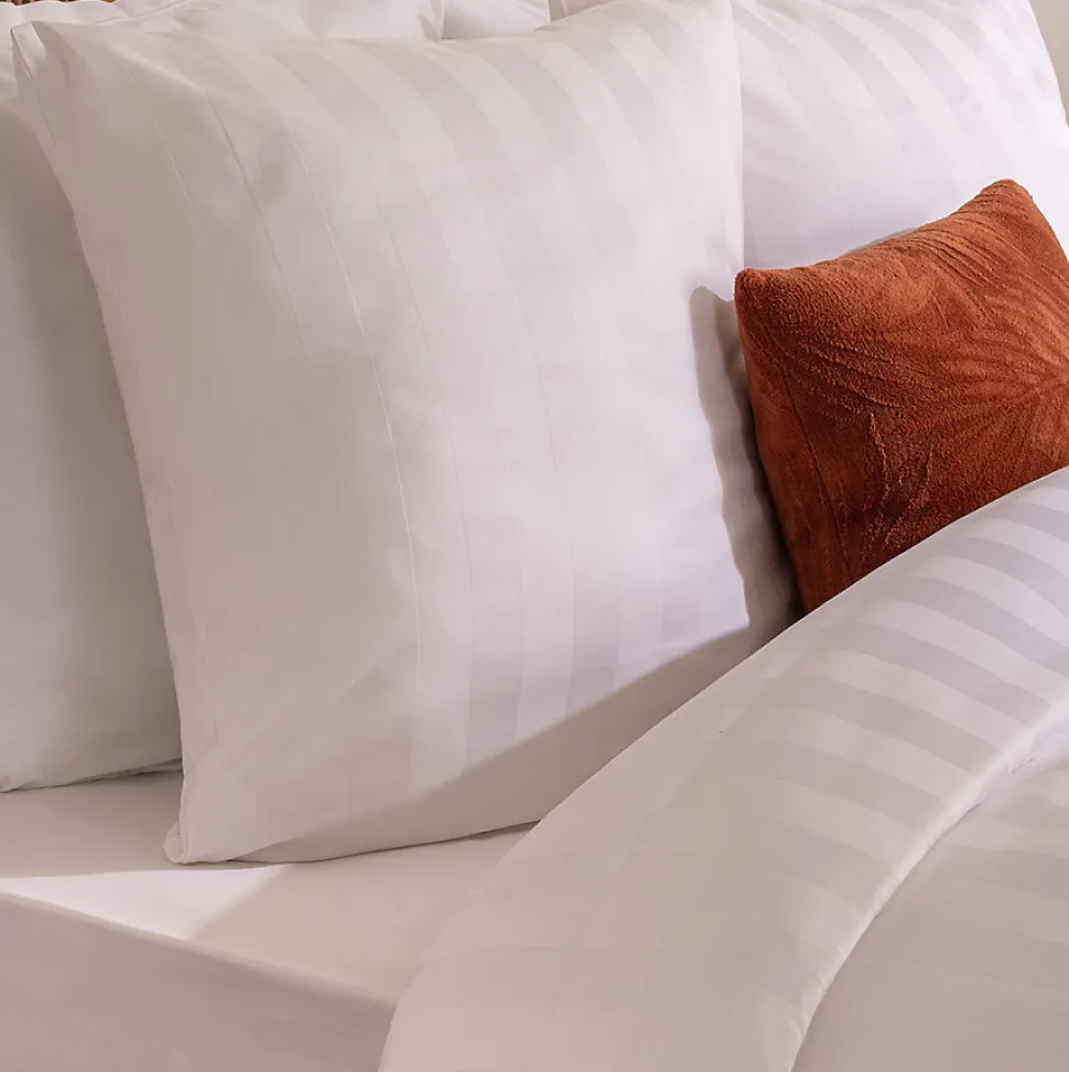 Drap-housse Isadora satin 160x200cm blanc - Atmosphera