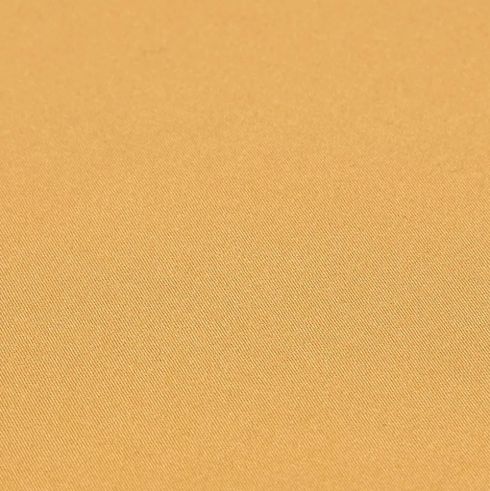 Drap-housse jaune moutarde 100% coton égyptien 200 fils 140 x 200 cm - HOMESCAPES
