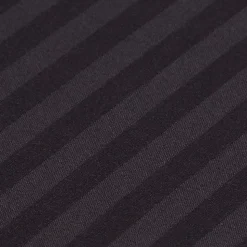 Drap-housse rayé 180 x 200 cm 100% coton égyptien 330 fils coloris noir - HOMESCAPES