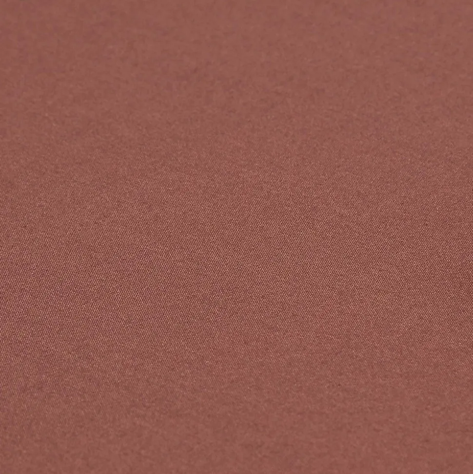 Drap-housse uni 90 x 190 cm 100 % coton égyptien 200 fils coloris chocolat - HOMESCAPES