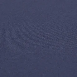 Drap-housse uni 140 x 190 cm 100 % coton égyptien 200 fils coloris bleu marine - HOMESCAPES