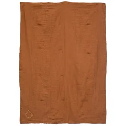 Édredon gaze de coton 100x140 noisette