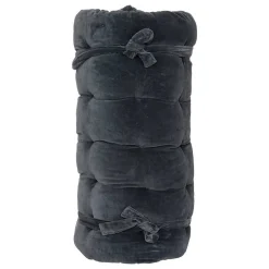 Édredon Night - coton - gris foncé - 70x180 cm - Atmosphera