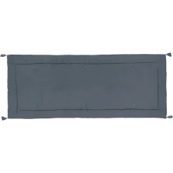 Édredon Night - coton - gris foncé - 70x180 cm - Atmosphera