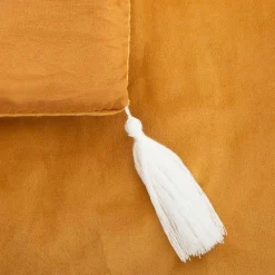 Édredon velours 80x180 cm Sonia ocre