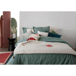 Édredon velours 80x180 cm Sonia kaki