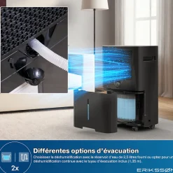 Déshumidificateur 20 litres adapté pour chambre salon cave Dehumidifier