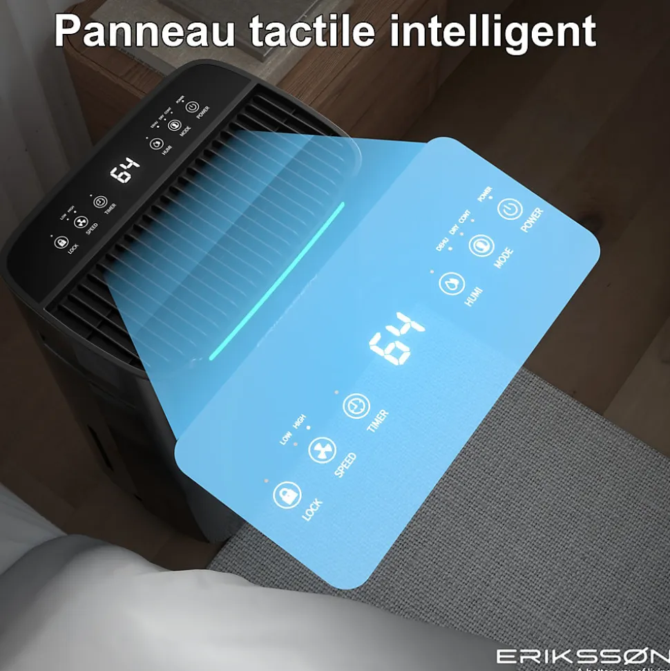 Déshumidificateur 20 litres adapté pour chambre salon cave Dehumidifier