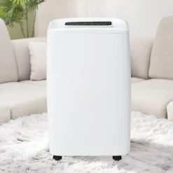 Déshumidificateur 12 L/jour pour 15 m², 3 en 1, Purificateur d'air et Sèche-linge, Réservoir 1,5 L, Timer 24 h, Écran LED