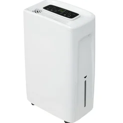 Déshumidificateur 12 L/jour pour 15 m², 3 en 1, Purificateur d'air et Sèche-linge, Réservoir 1,5 L, Timer 24 h, Écran LED