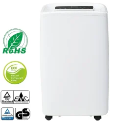 Déshumidificateur 12 L/jour pour 15 m², 3 en 1, Purificateur d'air et Sèche-linge, Réservoir 1,5 L, Timer 24 h, Écran LED