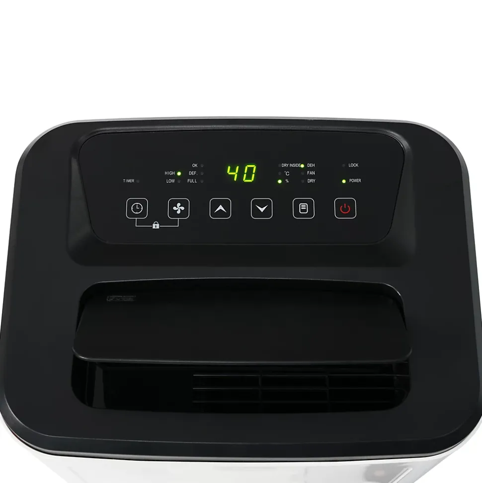 Déshumidificateur 25 L/jour pour 26 m², 3-en-1, séchage du linge, réservoir 6 L, minuterie 24 h, écran LED