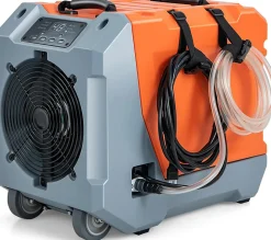 Déshumidificateur air 85 L jour Déshumidificateur Mobile avec Dégivrage Automatique Minuterie 24H Tuyau de drainage Pompe