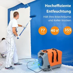 Déshumidificateur air 85 L jour Déshumidificateur Mobile avec Dégivrage Automatique Minuterie 24H Tuyau de drainage Pompe