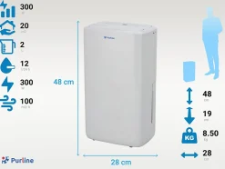 Déshumidificateur avec compresseur 12 l/d