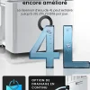 Déshumidificateur Compresseur Connecté 30L/jour avec Application Smartphone, Wi-Fi, Drainage continu