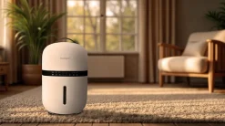 Déshumidificateur d'air BESTHERM - Nova 5L/jour, réservoir amovible, filtre à charbon actif, ioniseur intégré