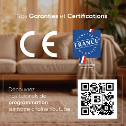 Déshumidificateur d'air BESTHERM - Nova 5L/jour, réservoir amovible, filtre à charbon actif, ioniseur intégré