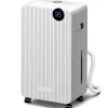 Déshumidificateur d'air 12L/jour mobile silencieux réservoir 2,1L timer 24H écran LED témoin d'humidité filtre lavable