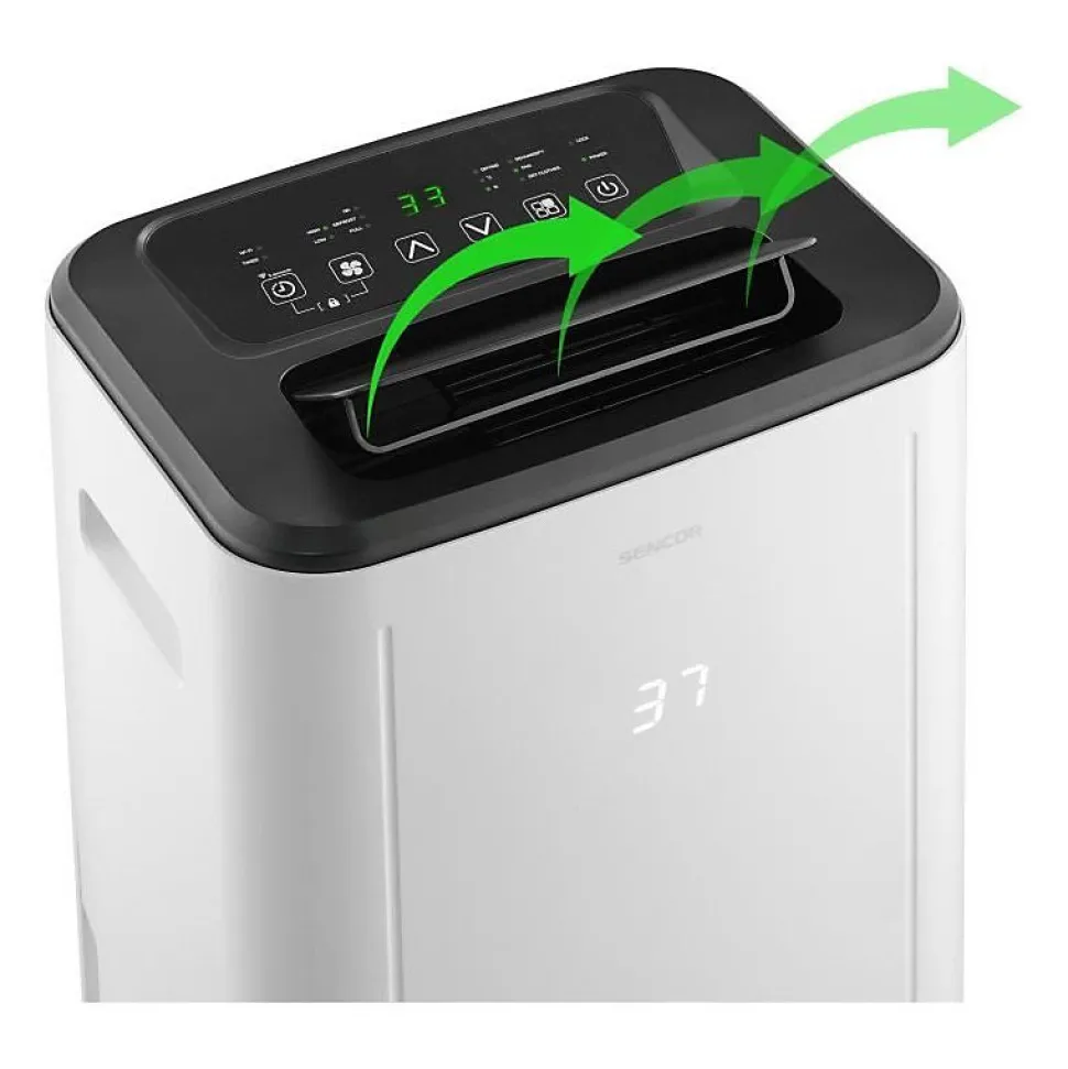 Déshumidificateur mobile intelligent - SENCOR - SDH 2028WH - 360 W - 20 L/jour - Réservoir : 6 L - 2 vitesses - Blanc