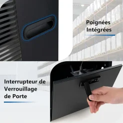 Déshumidificateur Professionnel 66L/Jour, Déshumidificateur Industriel pour Pièces jusqu'à 418 m²