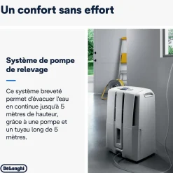 Déshumidificateur Delonghi DD233P 30L/J 60m²