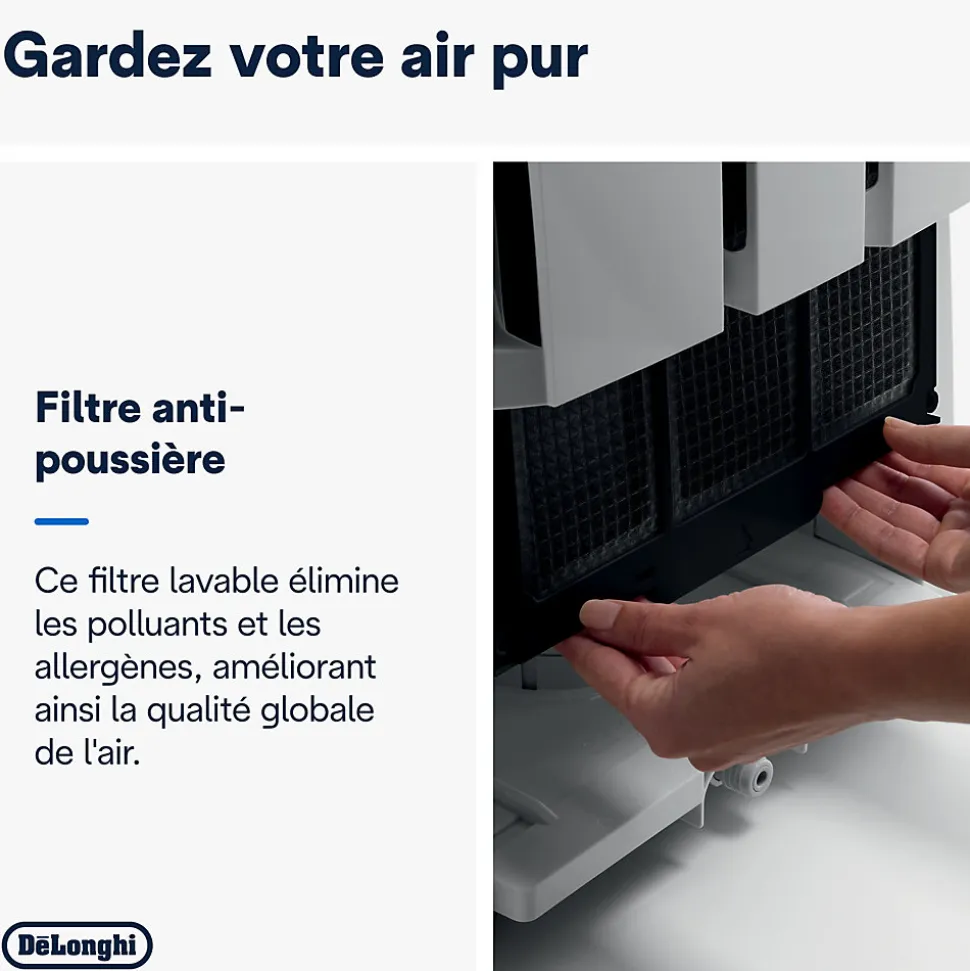 Déshumidificateur Delonghi DD233P 30L/J 60m²