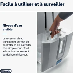 Déshumidificateur Delonghi DD233P 30L/J 60m²