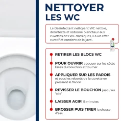 Désinfectant nettoyant gel javel WC Starwax 750 ml