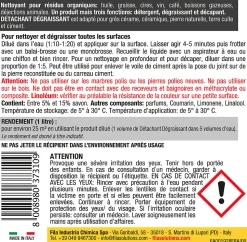 Détachant dégraissant Fila 1L pour sols
