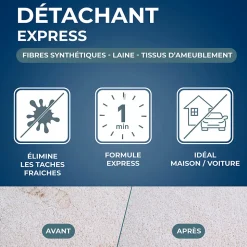 Détachant express tapis et moquette Starwax 250ml