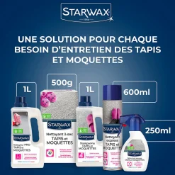 Détachant express tapis et moquette Starwax 250ml