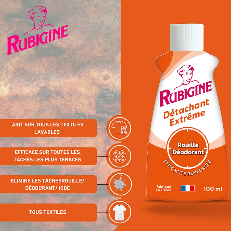 Détachant extrême anti-rouille Rubigine 100ml