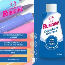 Détachant extrême bille, encre, feutre Rubigine 100ml