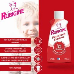 Détachant extrême sang, oeuf, chocolat Rubigine 100ml