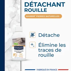 Détachant rouille marbre et pierres naturelles Starwax 250ml