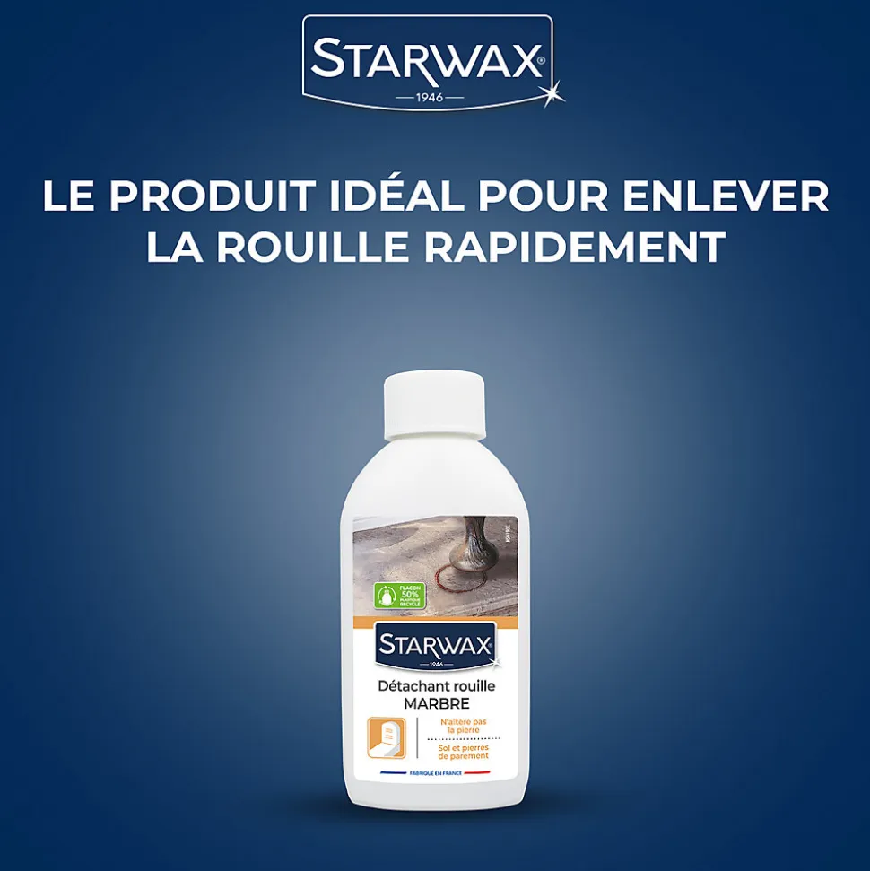 Détachant rouille marbre et pierres naturelles Starwax 250ml