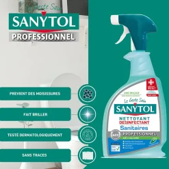 Détartrant désinfectant sanitaires eucalyptus Sanytol 0,75L