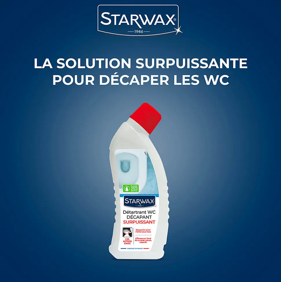 Détartrant gel WC bec directionnel Starwax 750g