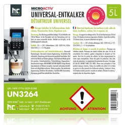 Détartrant Universel Microactiv Avec Indicateur De Couleur Pour Machines À Café Entièrement Automatiques En Bidon De 2 x 5 L