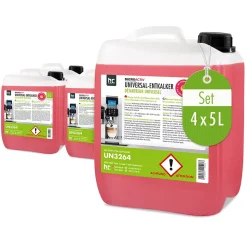 Détartrant Universel Microactiv Avec Indicateur De Couleur Pour Machines À Café Entièrement Automatiques En Bidon De 4 x 5 L