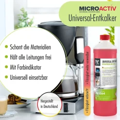 Détartrant Universel Microactiv Avec Indicateur De Couleur Pour Machines À Café Entièrement Automatiques En Bidon De 4 x 5 L