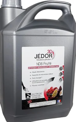 Détergent Jedor 2D sans rincage - Bidon 5l - Parfum Fruité