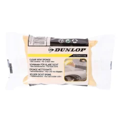 DUNLOP Éponge Vision Claire 12x9x4cm, Élimine Buée, Poussière & Saleté, Nettoyage Vitres Auto Efficace, Visibilité Optimale