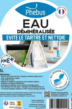 Eau déminéralisée anti-tartre Phébus 5L